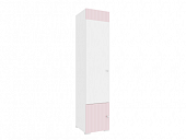 Шкаф комбинированный Алиса с 2 дверями 332.21 исп.1 (Белый/Розовый)