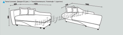 Диван-кровать Нео-32 левый (2 кат.)