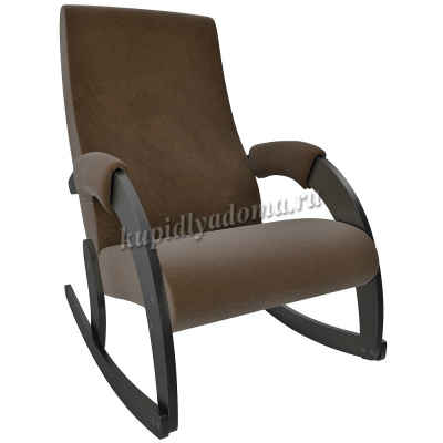 Кресло-качалка Модель 67М (Венге/Ткань коричневая Verona Brown)